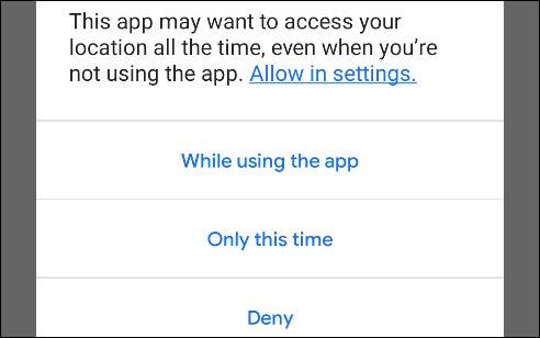 give the app permission