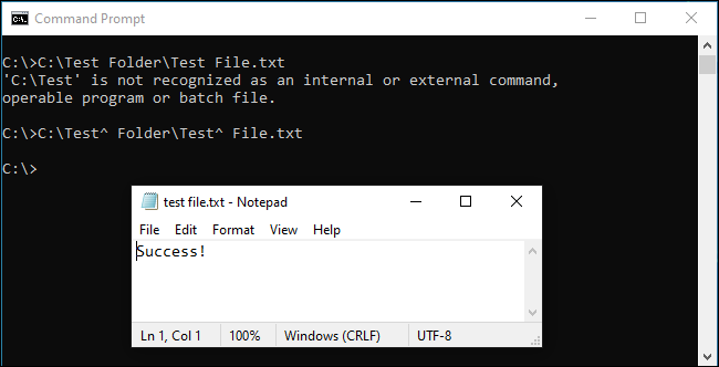 Backspace File Path Windows How to Escape Spaces in File Paths on the Windows Command Line