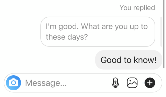 Replied to Specific Message on Instagram