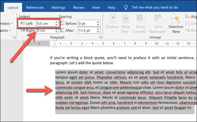 How to Add Block Quotes in Microsoft Word
