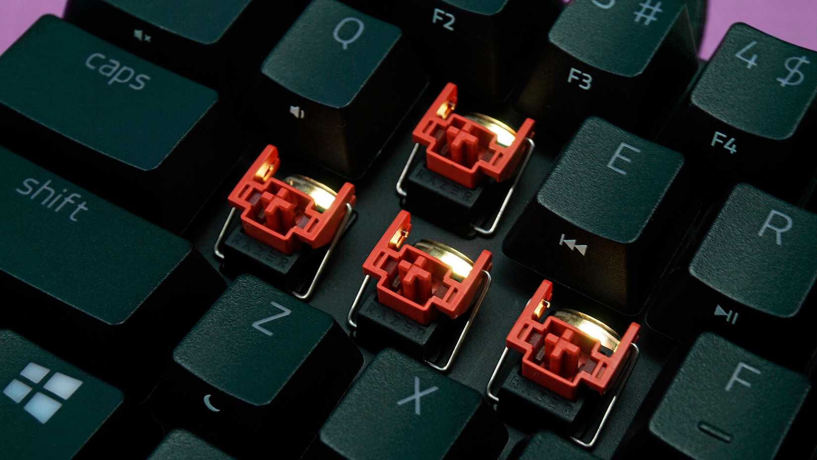 Razer Huntsman Mini WASD cluster.