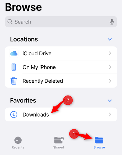 How to Find Downloaded Files on an iPhone or iPad