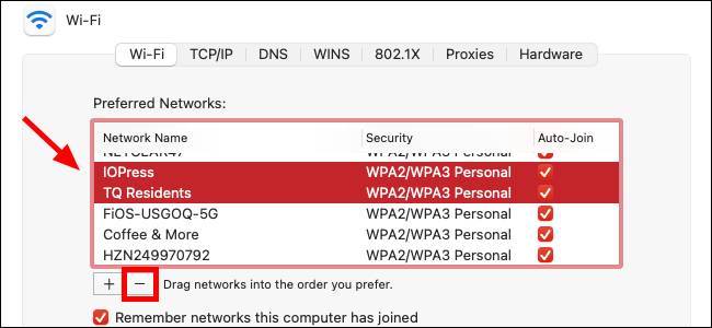 How to Forget Wi-Fi Networks a Mac Previously Connected to