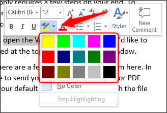 How to Highlight Text in Microsoft Word