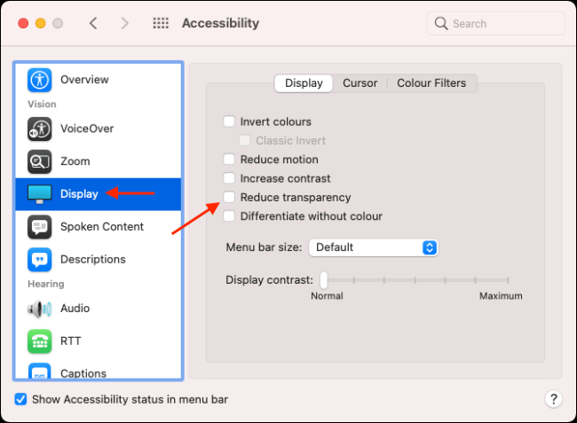 Mac View Menu How to Disable Transparent Menus on Mac