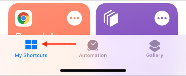 Go to My Shortcuts Tab
