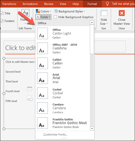 How to Quickly Change the Font on All Slides in PowerPoint