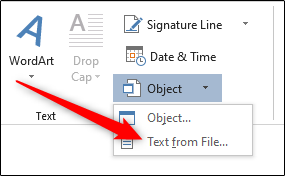 How to Insert a Word File into a Different Word Document