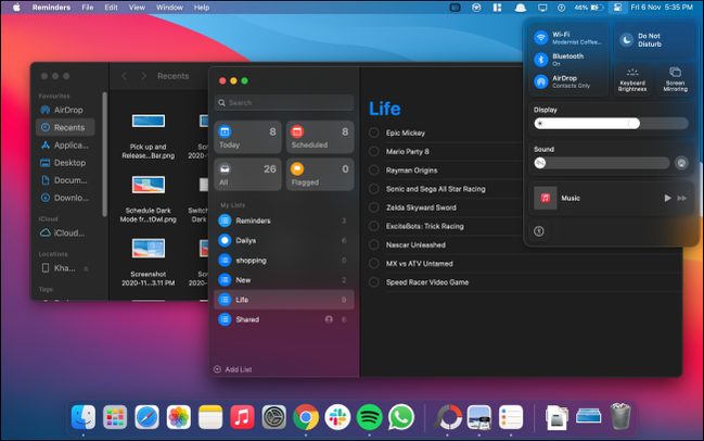 macOS Big Sur Dark Mode