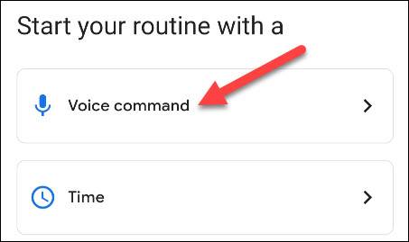 voice command starter