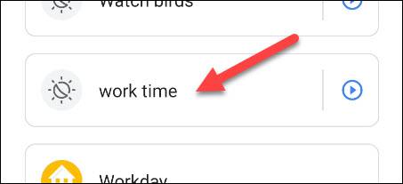 select the routine we made