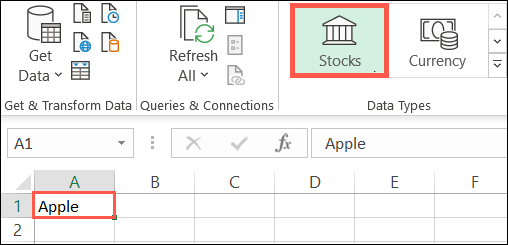 Stock Switch Click How to Use the Built-In Stocks Feature in Microsoft Excel