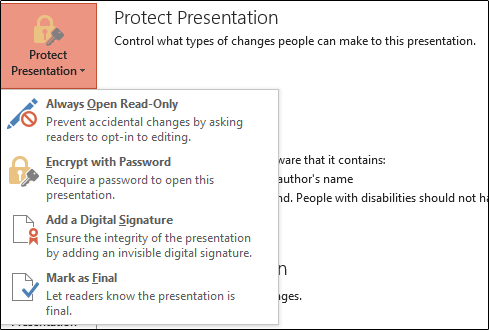 How to Make a Microsoft PowerPoint Presentation Read-only