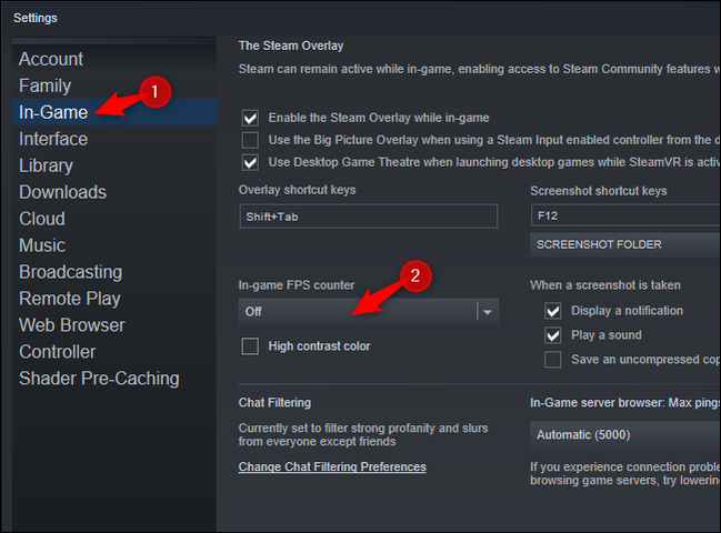 How to Display Steam's Built-in FPS Counter in PC Games