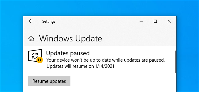 How to Pause Updates on Windows 10