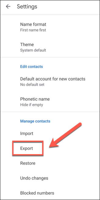 How to Export Contacts in Gmail