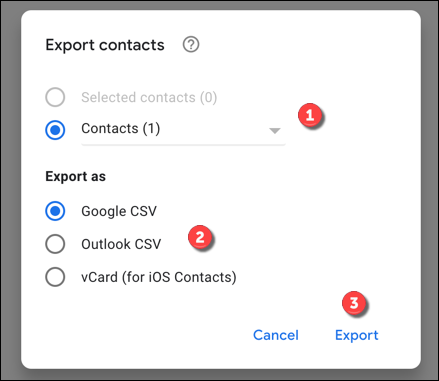 How to Export Contacts in Gmail