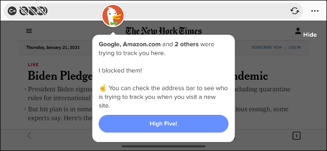 DuckDuckGo App for iPhone