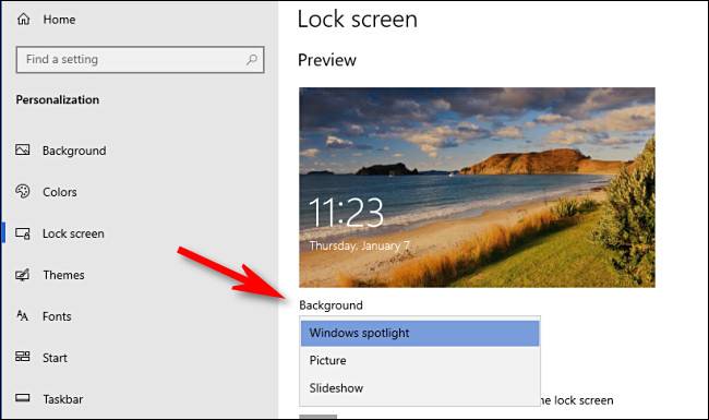 Changing Lock Screen Background How to Change Your Windows 10 Lock Screen Background