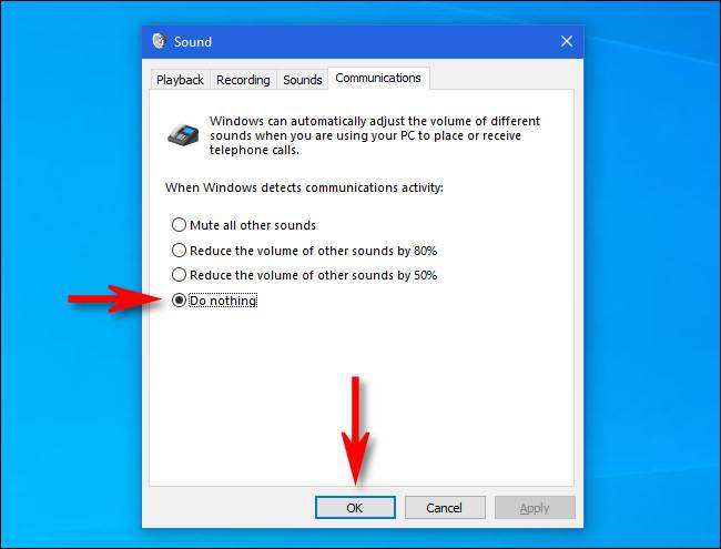 How to Stop Windows 10 From Lowering Audio Volume on a Call