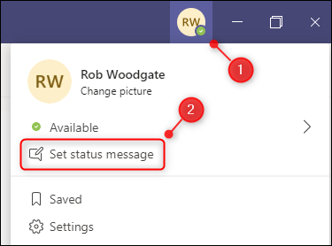 Status Message Sample How to Add a Status Message in Microsoft Teams