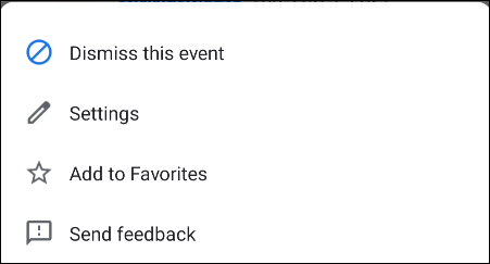 select from the menu