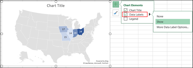 Map Legend Excel Example How to Create a Geographical Map Chart in Microsoft Excel