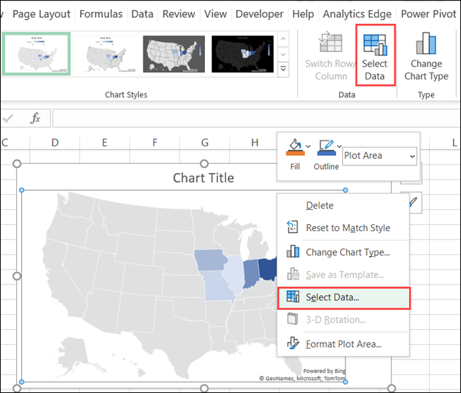 How to Create a Geographical Map Chart in Microsoft Excel