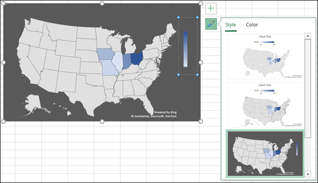 Map In Excel Sheet How to Create a Geographical Map Chart in Microsoft Excel