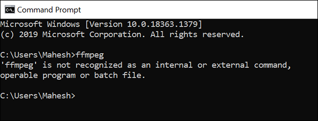 How to Convert Media Files Using the Command Prompt on Windows 10