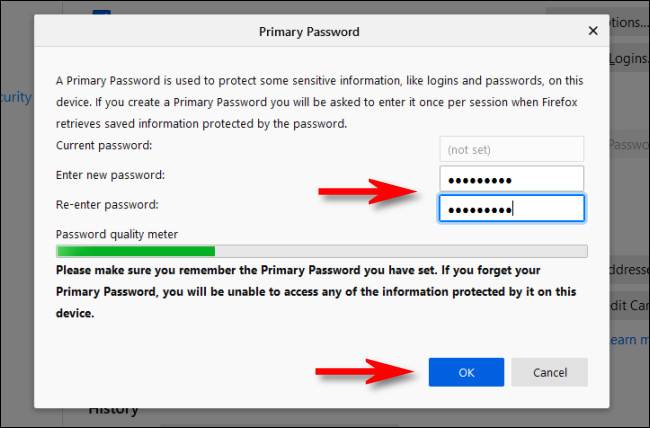 Create Primary Password How to Set a Primary Password in Firefox's Password Manager