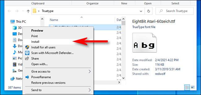 Program Files Install Font How to Install (and Remove) Font Files on Windows 10