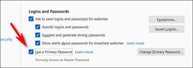 Create Primary Password How to Set a Primary Password in Firefox's Password Manager