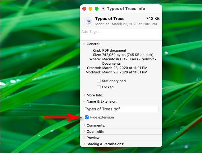 How to Hide or Show Individual File Extensions on a Mac