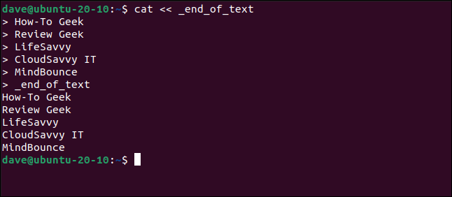 How to Use "Here Documents" in Bash on Linux