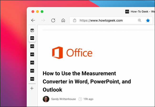 How to Hide the Vertical Tabs Button From Microsoft Edge