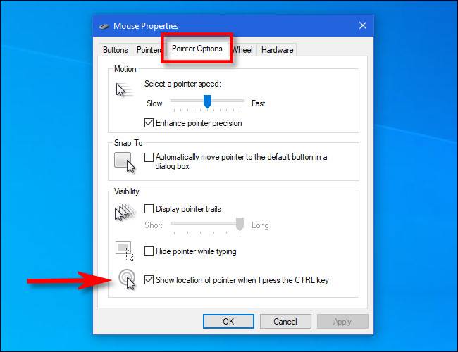 How to Quickly Locate Your Mouse Pointer on Windows 10