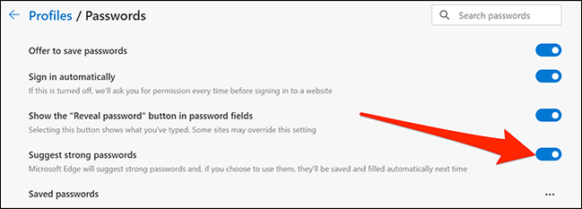 How to Enable (or Disable) Password Suggestions in Microsoft Edge