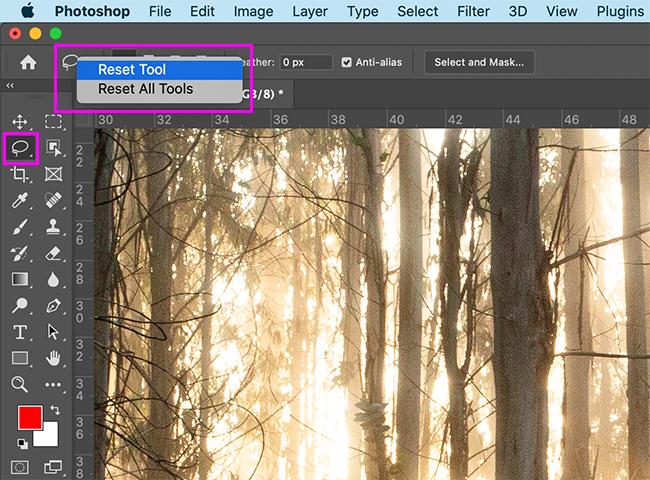 Re Setting Tool How to Reset Photoshop's Tools Back to Their Defaults
