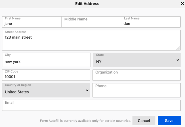 Firefox Auto Fill How to Use and Edit Autofill for Forms in Firefox