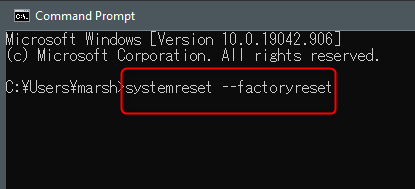 Display Reset Command How to Factory Reset Your Windows 10 PC Using Command Prompt