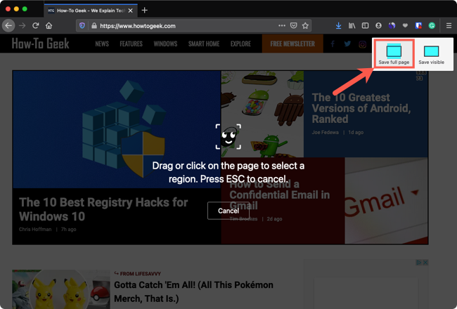 How to Capture Screenshots in Firefox without an Extension
