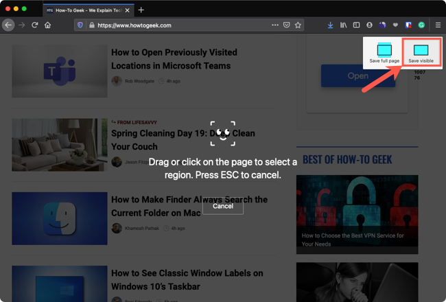 Capture Firefox How to Capture Screenshots in Firefox without an Extension