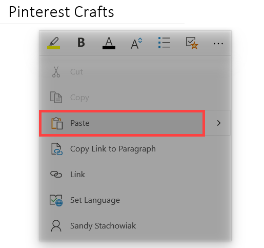 Pinterest Onenote How to Embed Pinterest Pins in OneNote or Word for Web