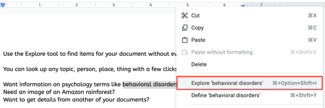 How to Use the Google Docs Explore Feature for Research
