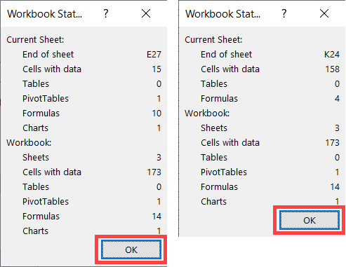 How to Get Workbook Statistics in Microsoft Excel
