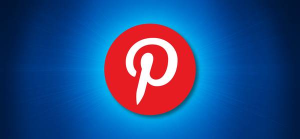 Pinterest Logo on Blue Background.