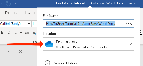 How to Automatically Save Microsoft Word Documents to OneDrive