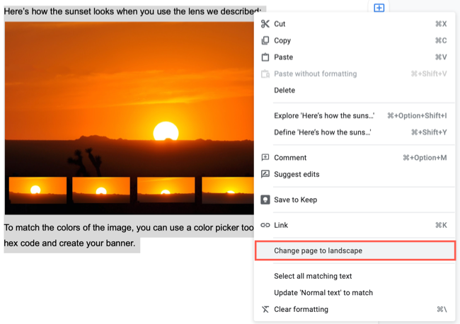 How to Use Multiple Page Orientations at Once in Google Docs