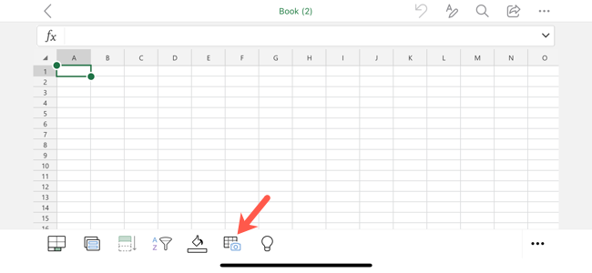 How to Insert Data from a Picture in Microsoft Excel on Mobile